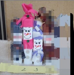 New, Snowpeople, Handmade